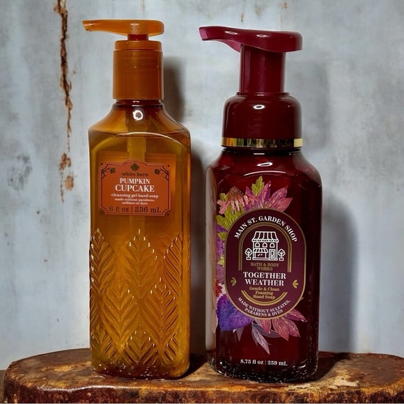 Bath & Body Works Fall Hand Soap Pumpkin Cupcake & Together Weather NWT - Picture 1 of 5